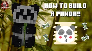 How to build a Giant Panda in Minecraft!!