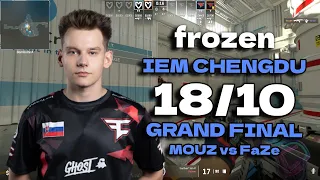 CS2 POV FaZe frozen (18/10) vs MOUZ (Nuke) IEM Chengdu 2024 Grand final