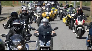 Opposés au contrôle technique des deux-roues, les motards manifestent entre Seclin et Dunkerque