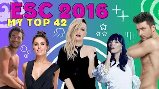 Eurovision 2016 | My Top 42 [7 YEARS LATER]