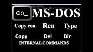 How To Create,Open, Rename,Copy And Delete The File In MS-DOS Command Prompt || Command Prompt
