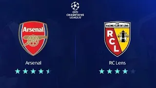 Racing Club Lens vs Arsenal || UEFA Champions League || @Emirates Stadium