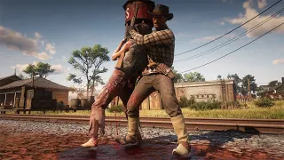 Red Dead Redemption 2 : Brutal Slow Motion Kills & Funny Moments #5 (4K 60 FPS)