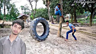 Stupid thinking of tires | Comedy Video @FunnykiVideos New Comedy video | Funny Fantastic | Ep no -47