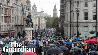 Pro-Palestine protests take place in London for second consecutive week