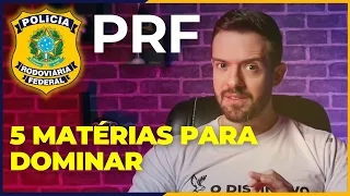 Concurso PRF 2024: 5 matérias que você precisa dominar para Polícia Rodoviária Federal