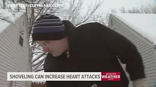 Shoveling snow can increase heart attacks
