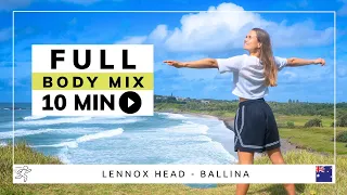 10 Minute Full Body Workout at the Coast of Australia that you can do at home!  1/5