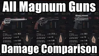 Resident Evil 4 Remake Which Magnum Gun is the Best ? - All Magnum Guns Damage Comparison