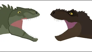 Prologue T-Rex vs Prologue Giganotosaurus Animation