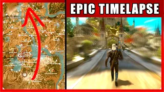 Walk Across The Map Timelapse | The Witcher 3 (Toussaint)