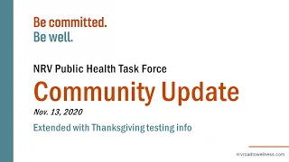 Community Update with Dr. Bissell (Nov. 13, 2020)