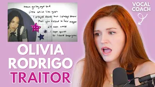 TRAITOR I Olivia Rodrigo I Vocal coach reacts!