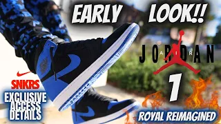 EARLY LOOK!! JORDAN 1 ROYAL REIMAGINED EXCLUSIVE ACCESS DETAILS W/ ON FEET & SIZING TIPS!!