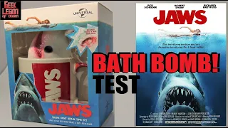 JAWS : THE BATH BOMB / FIZZER . Soapy Shark Novelty item underwater test 2022