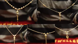 Latest Light Weight Gold Chain Pendant Necklace Design | Gold Chain With Locket Collection