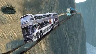 World Amazing Heavy Equipment Truck And Bus Driving Skills, Crazy Operator In Extreme Road