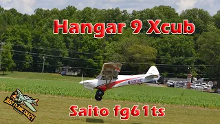 Hangar 9 Xcub , 1yr Review and sweet aerobatic flight with a saito fg61ts