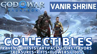 God of War Ragnarok - Vanir Shrine All Collectible Locations (Chests, Artifacts, Ravens) - 100%