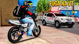 FUGA NA QUEBRADA COM A CARGO 250 SEM TRASEIRA 🙅🏽‍♂️ GTA SA VIDA REAL