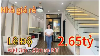 Nhà phố Thanh Khê, Đà Nẵng (T12)| Nhà 2 tầng giá rẻ, ở ngay gần mặt tiền Lê Độ, Thanh Khê Giá 2.65tỷ