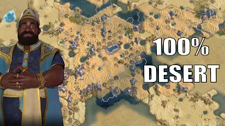 Civ 6 | I Played A Map With Nothing But Desert – It Was AMAZING (#1 Deity ++ Mali Civilization VI)