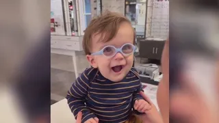 Glasses help boy see mom for the first time