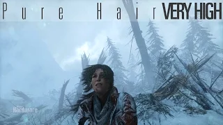 Rise of the Tomb Raider PURE HAIR Graphics comparison - Off / On / Very High