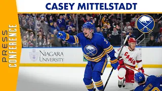 "We're Going to Fight Until the End" | Casey Mittelstadt After Two Goal Game
