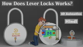 How Does Lever Lock Works? | 3D Animation | Hindi
