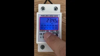 Single Phase Digital KWh Voltage Meter Power Consumption Meter Wattmeter Electricity 220V AC