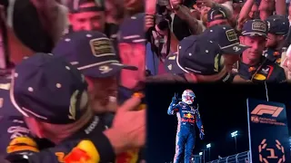 Max Verstappen thank Adrian Newey and Christian Horner after winning 3rd Championship #QatarGP BTS