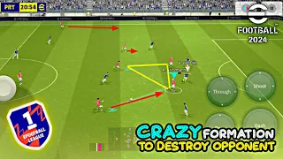 Crazy Formation To Destroy Opponent 🔥 eFootball 2024 Mobile