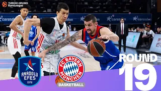 Efes edges Bayern! | Round 19, Highlights | Turkish Airlines EuroLeague