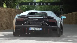 2022 Lamborghini Aventador Ultimae LP780-4 - Trying to Drift, Flames & Acceleration Sounds!