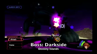 KH Final Mix (KH HD I.5 + II.5 ReMIX - PS4) - Destiny Islands - Boss: Darkside