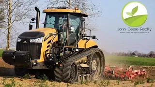 Challenger 775E With Kverneland TLG Cultivator 5.0M [FHD50p Drone]