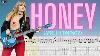 Måneskin - HONEY (ARE U COMING?)Bass COVER tab