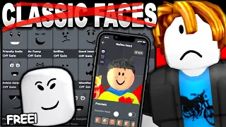 RIP CLASSIC FACES + NEW EDIT AVATAR HEADS UPDATE! (ROBLOX)