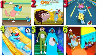 Best 6 Oggy 3d Game || Oggy Hide & Seek Vs Oggy Surfboard Challenge Vs Oggy Boat Race Vs Oggy Runner