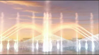 100m large floating music dancing fountain