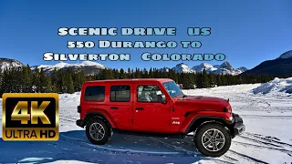 SCENIC DRIVE   US 550 Durango to Silverton   Colorado  4K