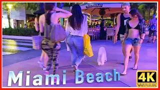 【4K】WALK LINCOLN Rd MIAMI BEACH 4K video SLOW TV Travel vlog