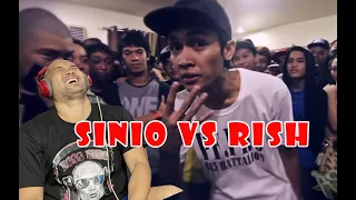 SINIO VS RISH - FLIPTOP - REACTION HINDI REVIEW:)