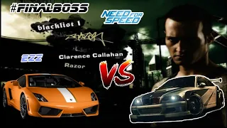 LAMBORGHINI GALLARDO VS BMW M3 GTR ~ RAZOR BOSS ~NFS MOSTWANTED