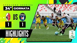 Bari vs Pisa 1-1 | Puscas riprende il vantaggio di Calabresi | HIGHLIGHTS SERIE BKT 2023 - 2024