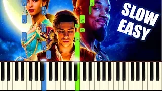 One Jump Ahead - Aladdin 2019 | SLOW EASY PIANO TUTORIAL + SHEET MUSIC by Betacustic