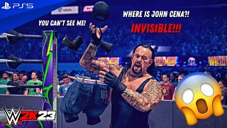 WWE 2K23 - The Undertaker vs. Super Invisible Cena - Full Match at WrestleMania 34 | PS5™ [4K60]