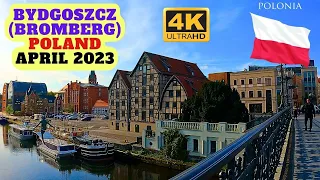 【4K】Bydgoszcz (Bromberg), Poland - walking tour - old market, town hall, cathedral, opera 🇵🇱