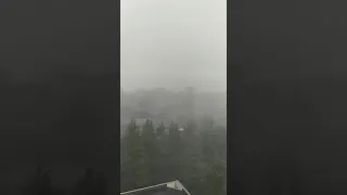 Гроза и шторм в Пицунде (Абхазия)